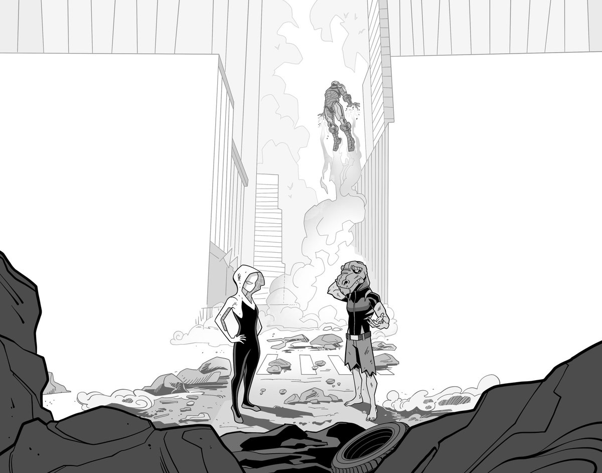 "Marvel After-School Heroes: Reptil &amp; Ghost-Spider Join Forces!" hits shelves TOMORROW!

Written by MacKenzie Cadenhead with cover and interior art by me!