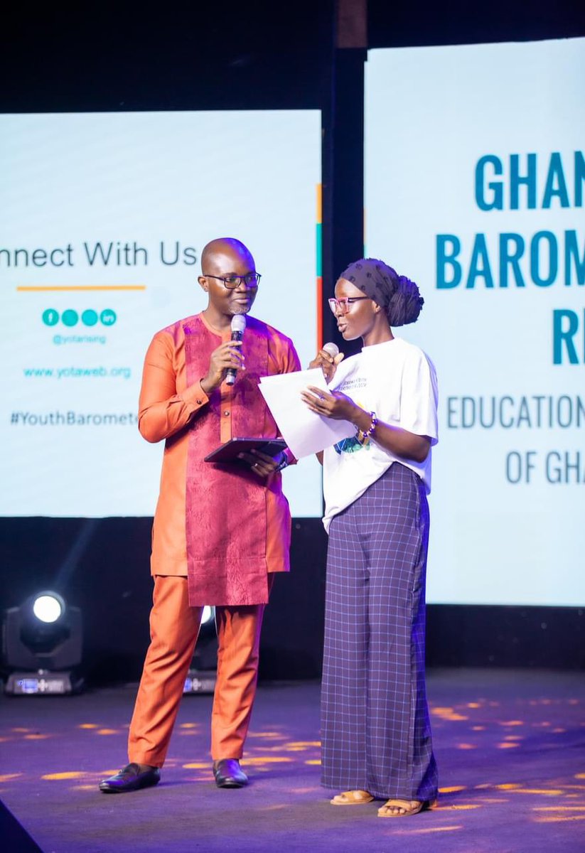 Throwback to when I was a co MC for the launch of the Ghana Youth Barometer 2024 report, at the Silicon house production! <a href="/YotaRising/">YOTA-Youth Opportunity & Transformation in Africa</a> is one organizations I can confidently say that, they give young people the platforms to lead! Looking forward to more of these💫❤️