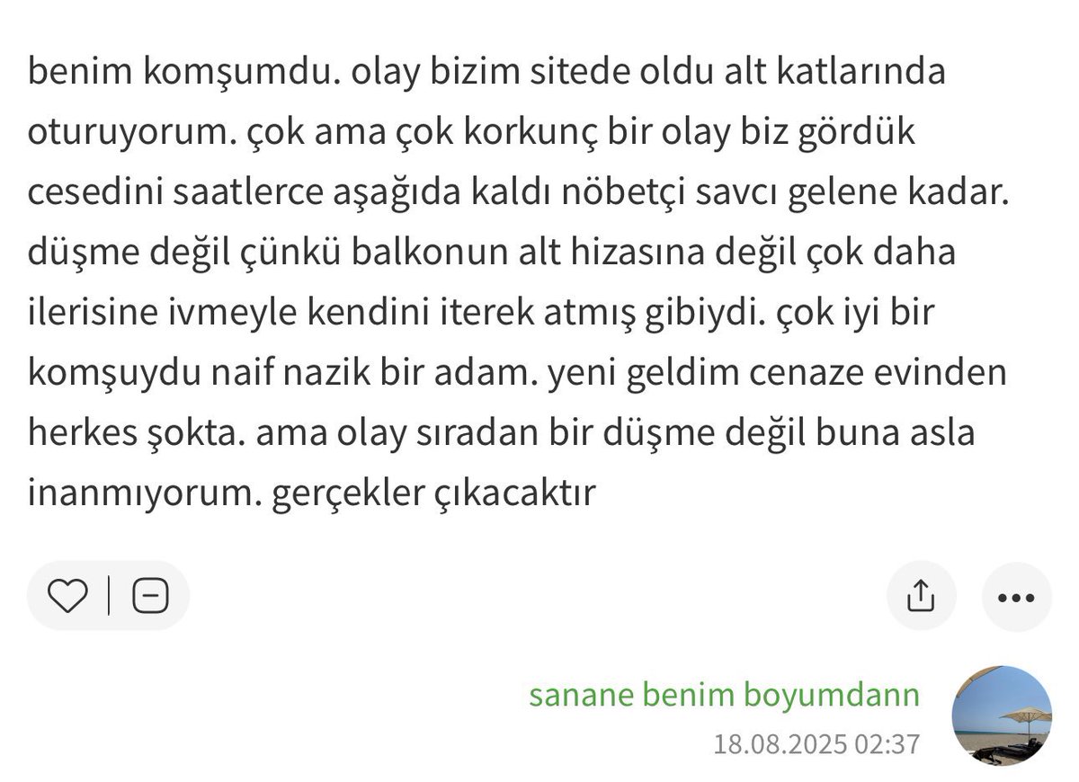 Olum böyle bişeyin doğruluğu nedir ?