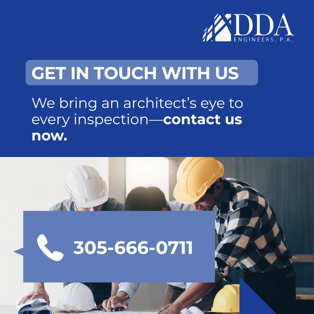 DDAEngineers's tweet image. Our architectural background means we don’t just measure structures—we appreciate form and function together.
For inspections, peer review, or 40-year recertifications, call 305‑666‑0711. #DDAEngineers #StructuralEngineering #InspectionServices #PeerReviews #Miami