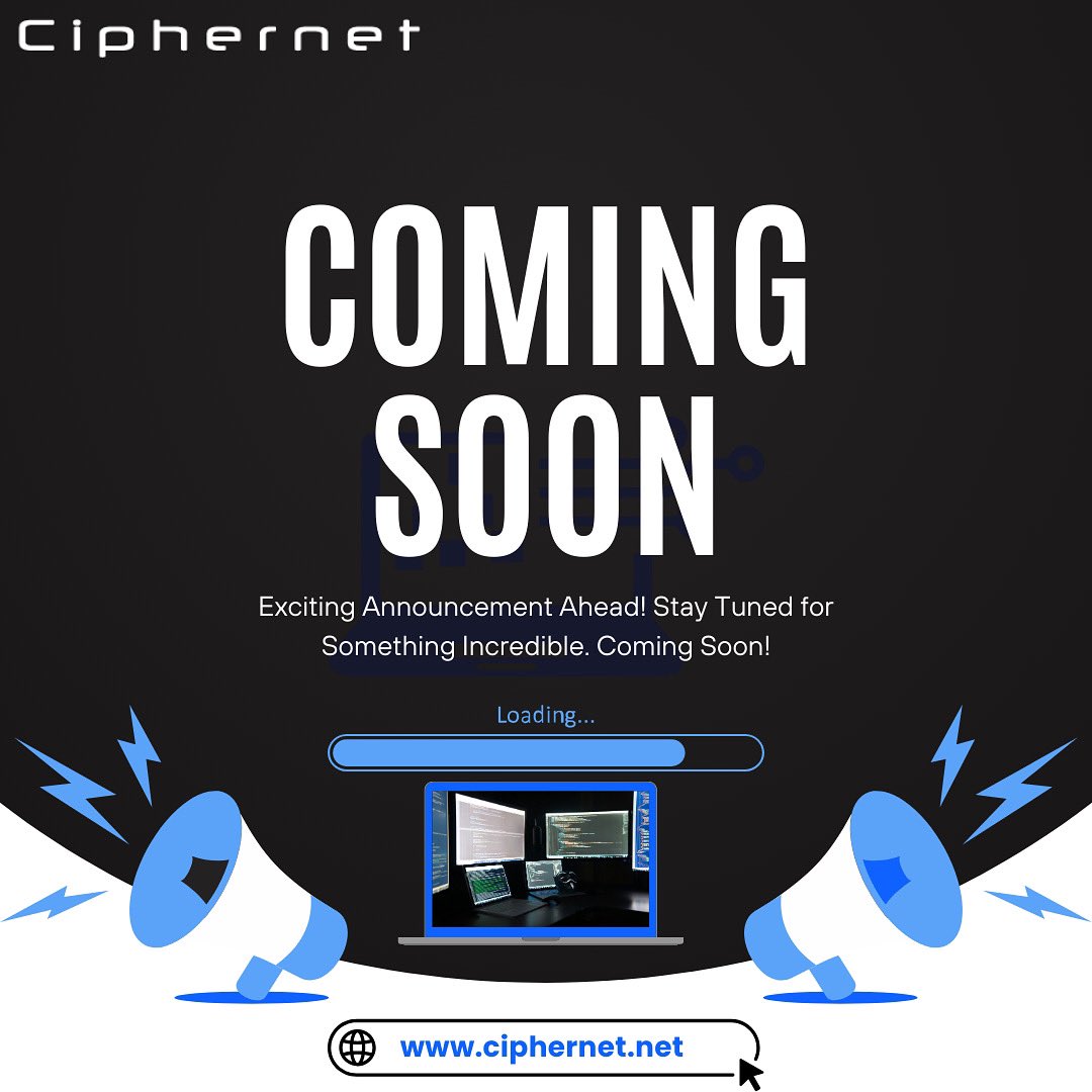 Ciphernet_tech's tweet image. 🎉 Big News Alert! 
Something HUGE is coming your way from Ciphernet Technology and we can’t wait to share it with you!
Stay tuned for the reveal, trust us, you don’t want to miss this! 

#CiphernetTechnology #BigAnnouncement #StayTuned #TechInnovation