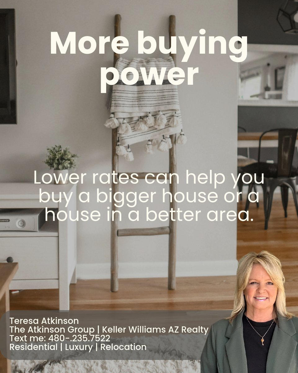 AtkinsonArizona's tweet image. Interest rates are dipping! 📉 Wondering if it's the right time to snag that luxe Scottsdale property or invest in your first home? Lower rates can mean higher buying power &amp;amp; increased property value. 🤔 Ready to dive in? Let’s chat! #ScottsdaleRealEstate