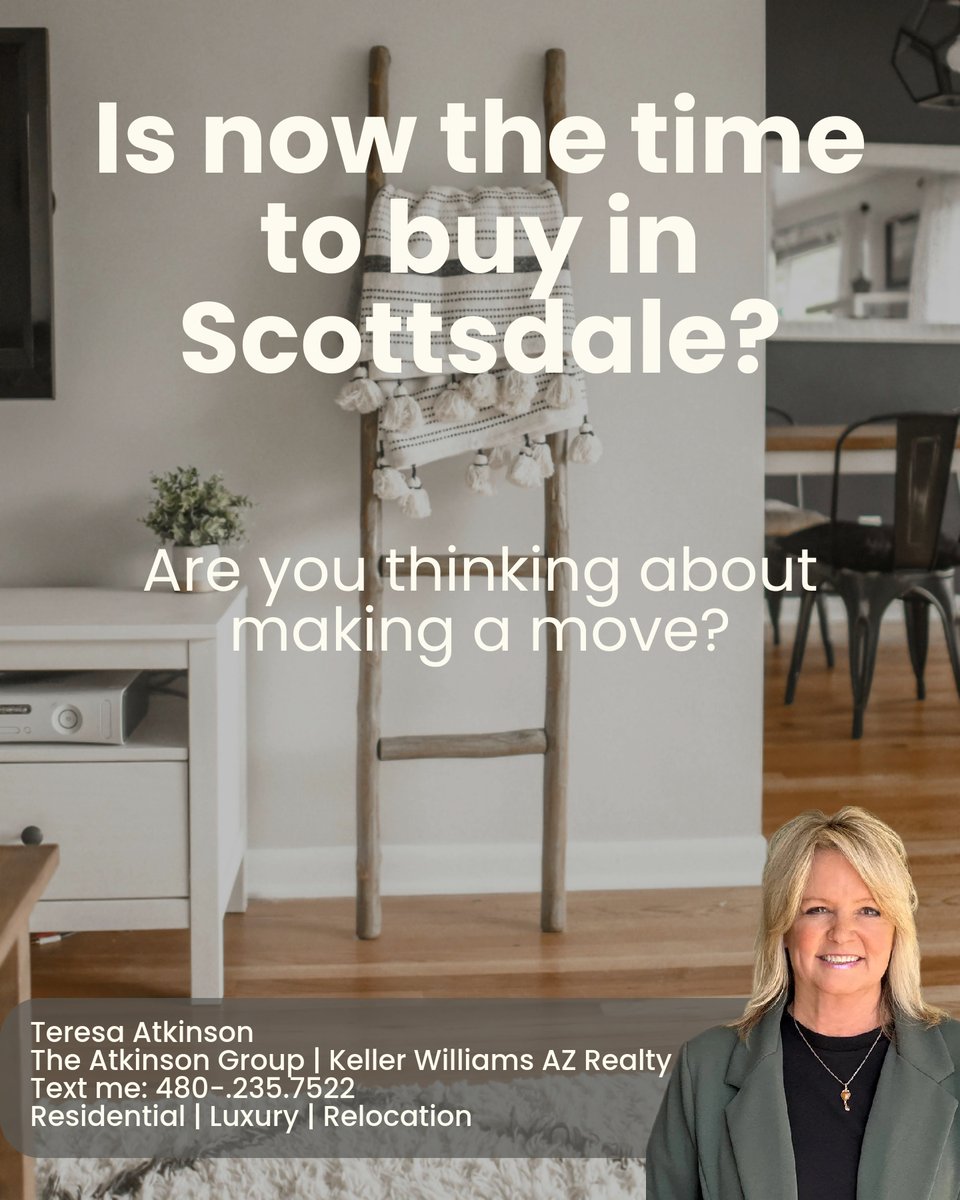 AtkinsonArizona's tweet image. Interest rates are dipping! 📉 Wondering if it's the right time to snag that luxe Scottsdale property or invest in your first home? Lower rates can mean higher buying power &amp;amp; increased property value. 🤔 Ready to dive in? Let’s chat! #ScottsdaleRealEstate