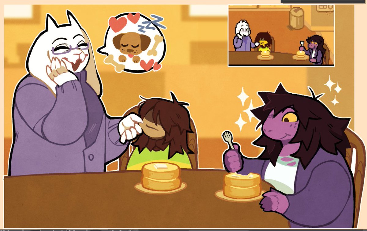 you were sleeping like a puppyyy #DELTARUNE