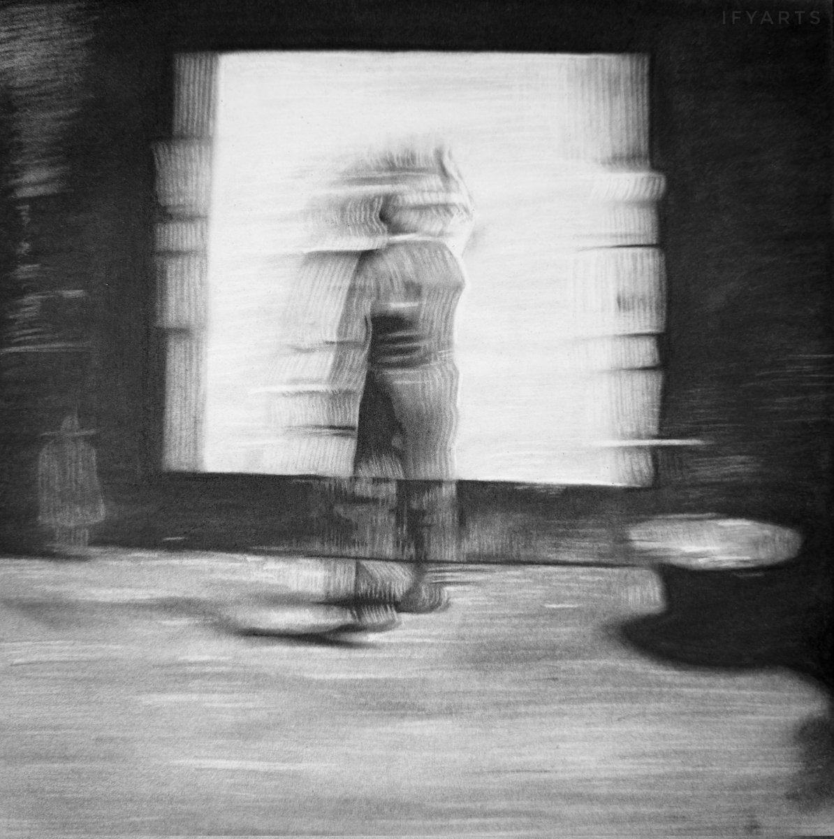 My new pencil art of motion blur on paper ✍️

'til death do us art' 🎨 2025