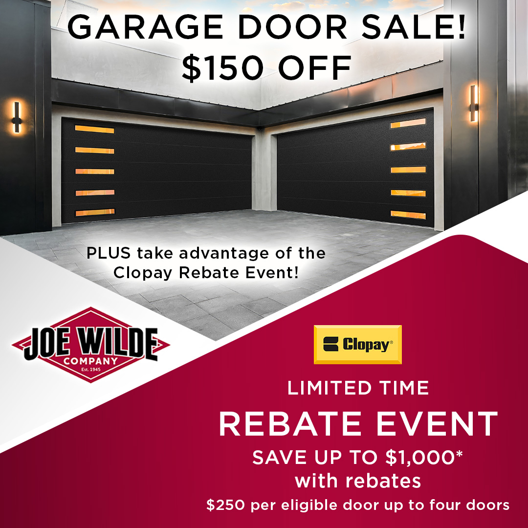JoeWildeCo's tweet image. 🎉 New garage door, big savings! Joe Wilde Company is offering $150 OFF the purchase of a new GARAGE DOOR during August.

joewilde.com/residential-pr…

☎️ Joe Wilde Company
262-782-0500 New Berlin
815-491-8115 Rockford

#garagedoor #clopay #garagedoorsale #newberlin #rockford