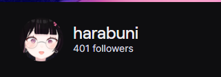 WAA just hit 400 Followers on Twitch when I went offline yesterday! Thank you so much for the love my busters! 🖤