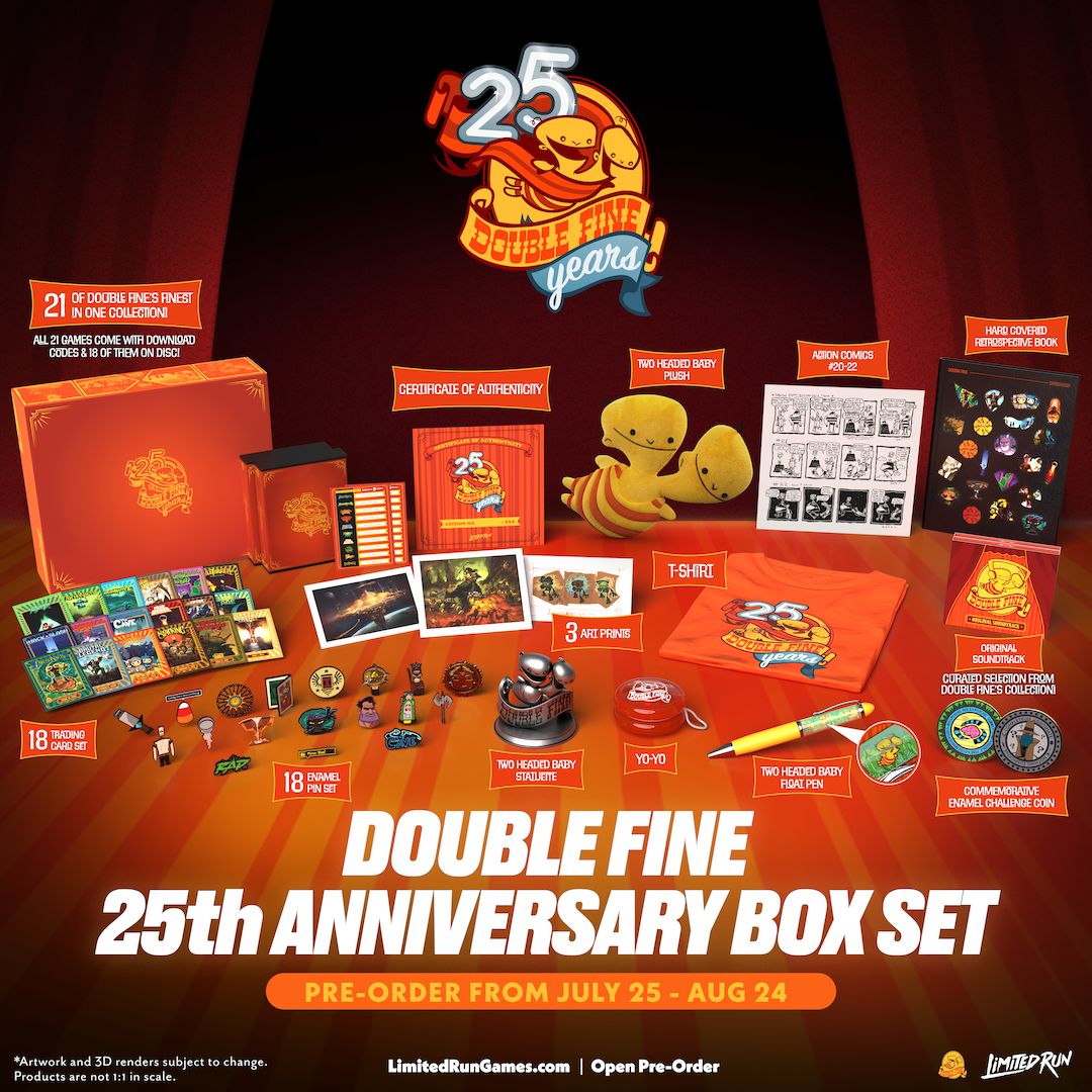 Double Fine's 25th anniversary collection is only available for