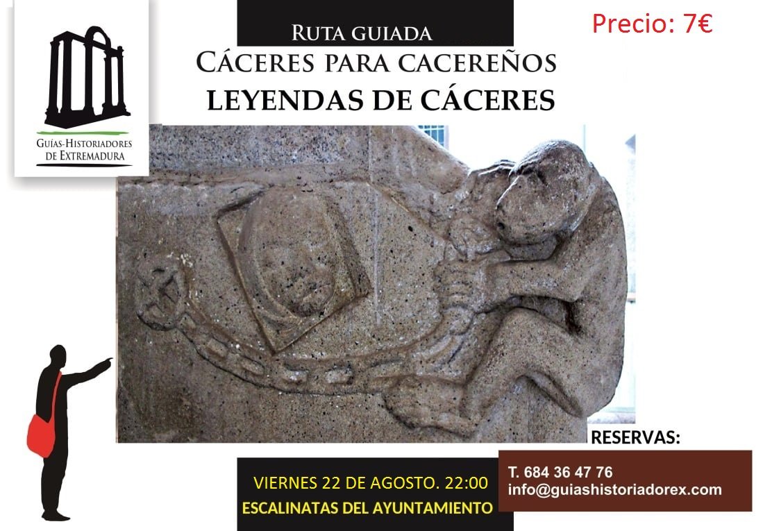 Entre tanto fuego que quema nuestra tierra, no viene mal distraerse un poco con uno de nuestros paseos guiados dirigidos a la población local extremeña (y abierto a cualquier visitante, por supuesto). Este próximo viernes, "Leyendas de Cáceres".
