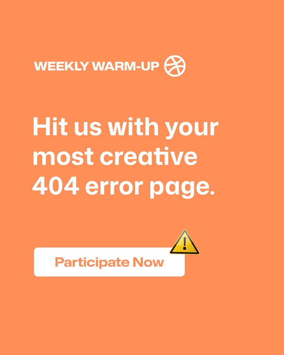 Drop your best 404 and win a free month of Dribbble Pro! 🔥 buff.ly/9TBjWg8