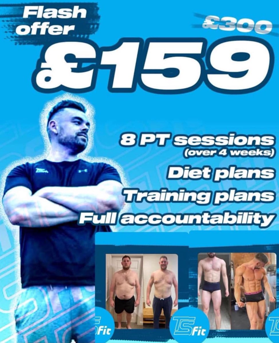 Whether you’re looking for home based or gym based personal tranining I offer both.

All packages include diet plans as well.

So no matter what your goal is, I get you closer to your goal.

All abilities welcome 🙏🏻 

#YCFC