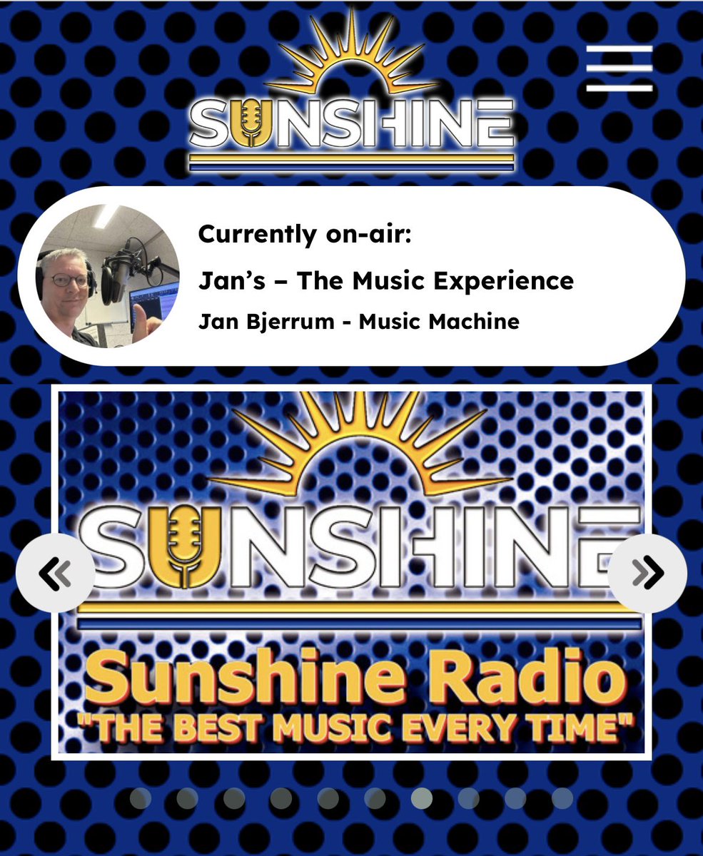 Thanks a million Jan Bjerrum who is giving FEEL THE HEAT a spin this afternoon on sunshine-radio.co.uk cheers pal I really appreciate the support 😎🎶🤙 #songwriter #singer #musician #music #soloartist #art #michaelandrews #feeltheheat