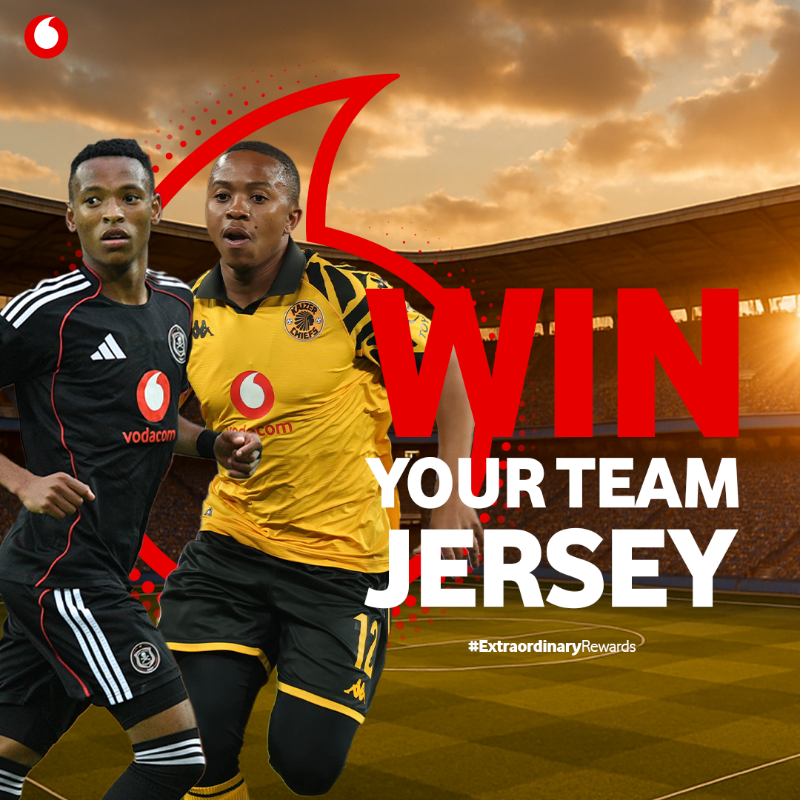VodacomSoccer's tweet photo. Your team. Your colours. Your jersey.

Enter now to win an official @orlandopirates or @KaizerChiefs jersey. 🔥