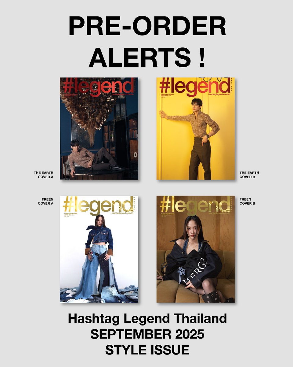 ร่วมเฉลิมฉลองไปกับวาระครบรอบปีของ Hashtag Legend Thailand สำหรับผู้ที่สนใจสามารถสั่งซื้อล่วงหน้าได้ตั้งแต่วันที่ 18-24 สิงหาคม ผ่านทาง LINE OA 
Pre-order ได้ที่ lin.ee/7Zm9Cmk
<a href="/srchafreen/">P'freen (real)</a> 
#FreenSarocha