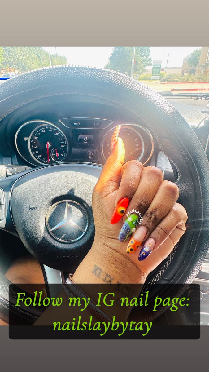 tda_1994's tweet photo. Check out my #nailstagram 💅🏾 
#nailslaybytay #nails #dipnails #gelnails #acrylicnails #nailart #nailsonfleek #nailslay #nailswag #nailsoftheday #nailartist #nailpro #coffinnails #squarenails #stilettonails #ovalnails #almondnails #nailaddict #nailedit #blacknailtech #summernails https://t.co/bQqNYURKUJ