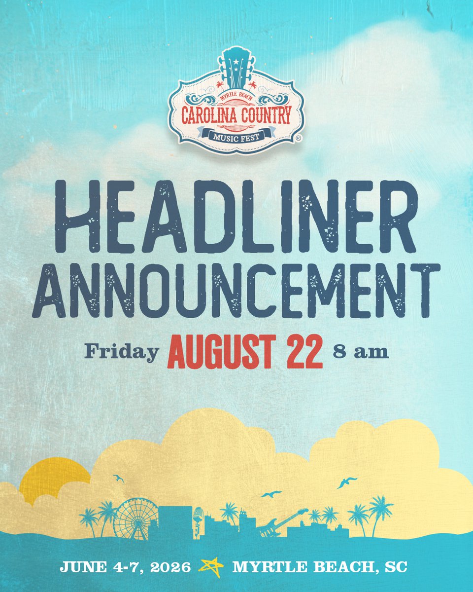 CCMFLive's tweet photo. It’s that time, CCMFer’s! Our first headliner announcement is coming this Friday, August 22 at 8 am. Any guesses? 👀 PLUS, our #CCMFHints are starting back up this week on Instagram and Facebook - tell your friends and get ready to place your guesses! 

Tickets on sale now! Payment plans starting at $40 down with six installments. Don't wait to get yours - get the best price before the next tier hits! >> https://t.co/nh8g7MHhwo