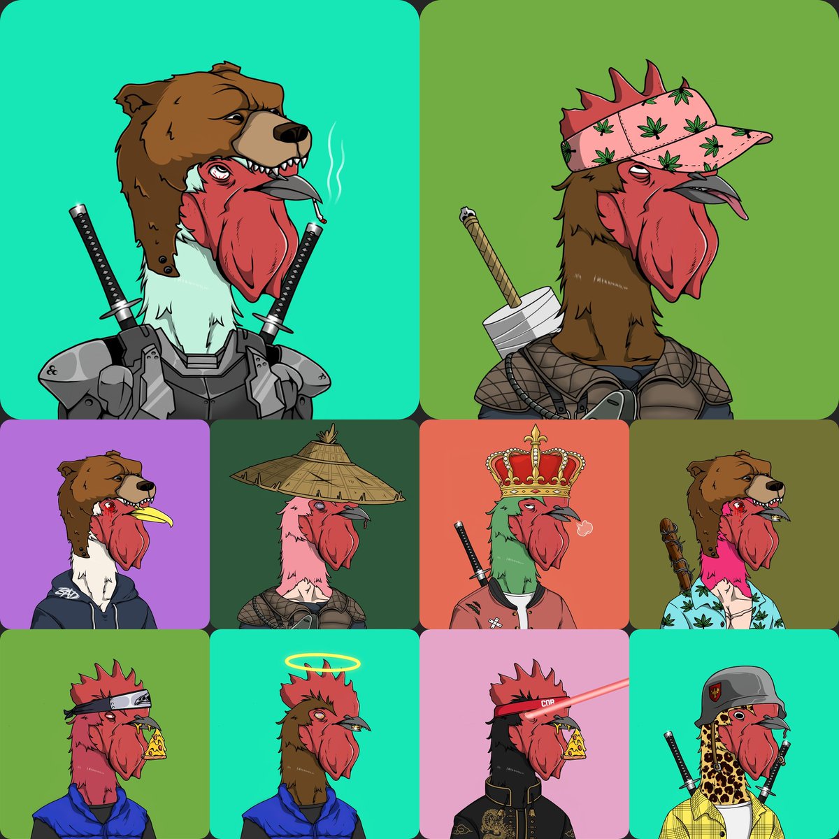 🔥 Monday Vibes with RoosterGang 🔥

Start your week with the crew that never sleeps – bold, rare, and packed with attitude. Each RoosterGang NFT carries unique traits and style, making it a statement in your collection.

🚀 Supply: 300
💎 Mint: 3 XRP

Don’t let Monday drag you