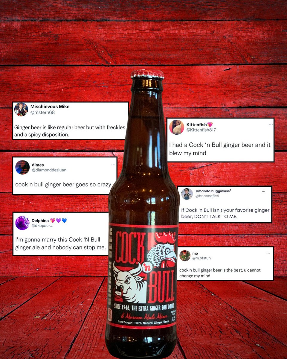OGCocknBull's tweet photo. Apparently, I’m not the only one who is obsessed with Cock’n Bull Ginger Beer.🍺

#CocknBull #CocknBullGingerBeer #GingerBeer https://t.co/bo9Laxvw5F