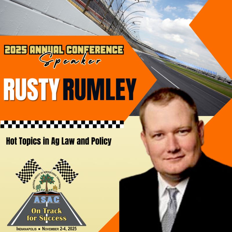National Agricultural Law Center (@nataglaw) on Twitter photo We are proud that Senior Staff Attorney Rusty Rumley has been requested to present again for his expertise in landowner liability, agritourism, food labeling, estate planning, leasing and other land use topics. See him at the <a href="/The_ASAC/">ASAC- American Society of Agricultural Consultants</a> 2025 Annual Meeting in Indianapolis on Nov. We are proud that Senior Staff Attorney Rusty Rumley has been requested to present again for his expertise in landowner liability, agritourism, food labeling, estate planning, leasing and other land use topics. See him at the <a href="/The_ASAC/">ASAC- American Society of Agricultural Consultants</a> 2025 Annual Meeting in Indianapolis on Nov.