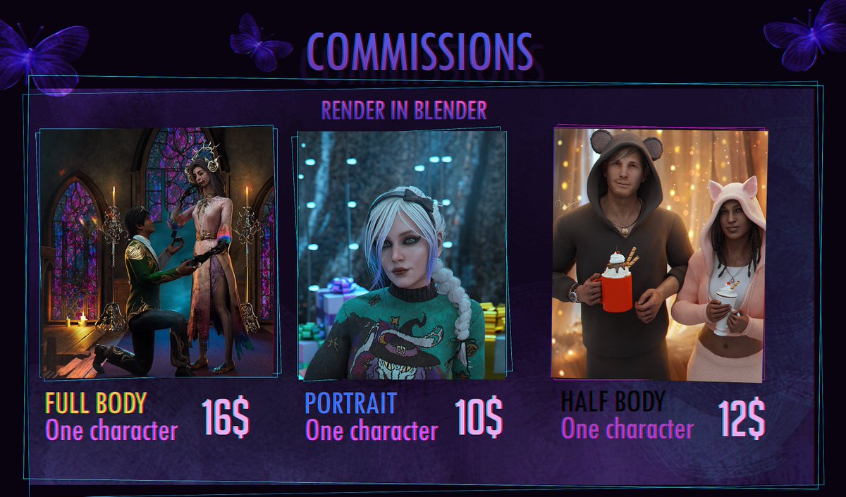 🦋Polina_Butterfly |Cоmm-s open tweet media