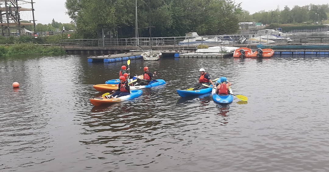 Today’s Family SEND Kayaking session at Tees Barrage was a success! 🚣 Instructor Kyle Gale praised the group's growing confidence and enjoyment. 😄 We also tested new buoyancy aids for small kids and back support for kayaks!