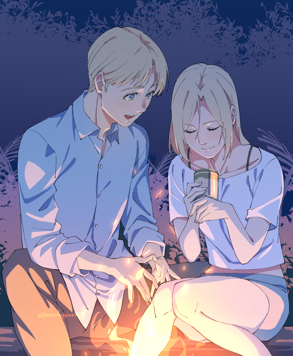あの日のバッタ🦗🌸【BOOTHと🍈も】 tweet media