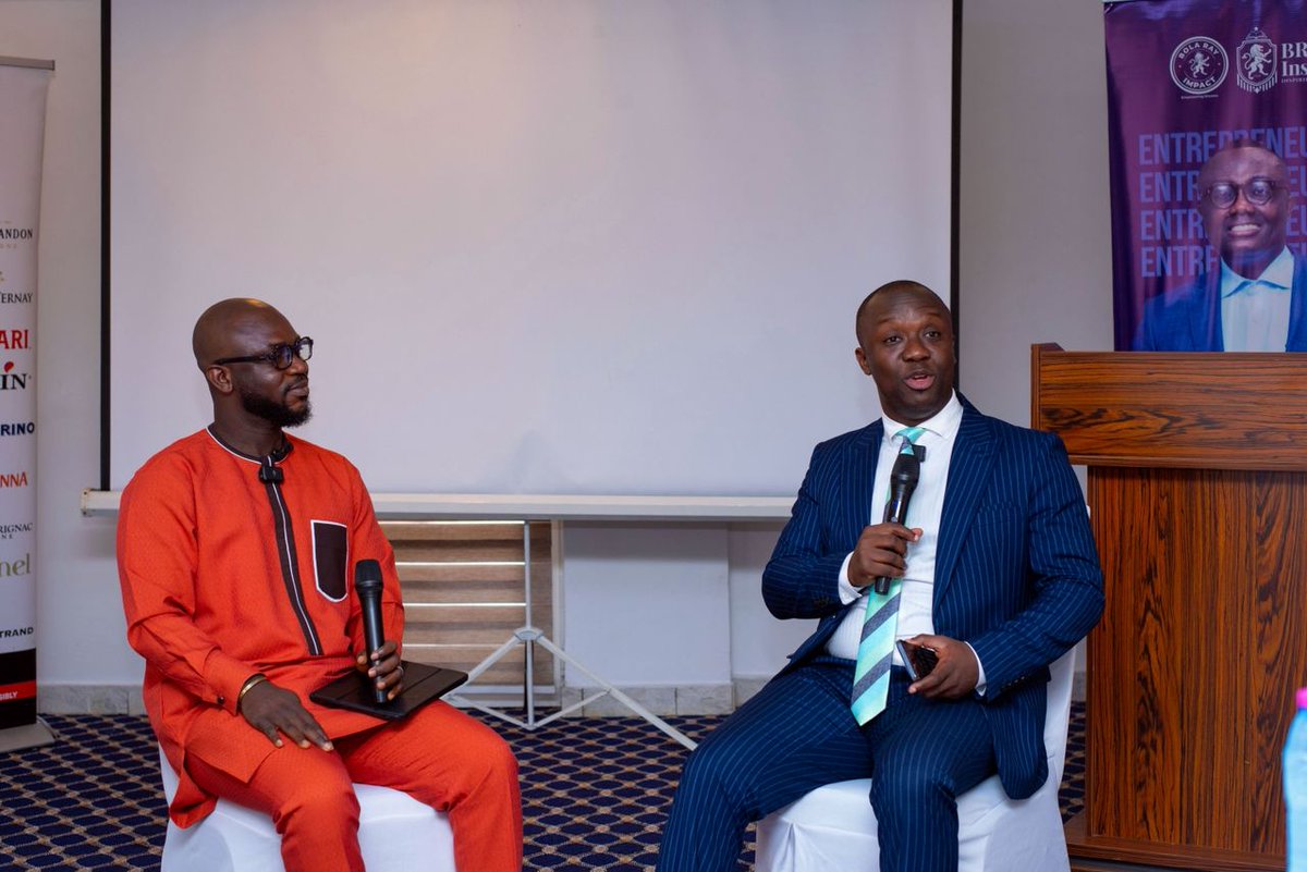 supracarer's tweet photo. Week 6 of Entrepreneurship with Bola Ray was nothing short of inspiring. 🙌

Insights from:
✨ Leslie Kasumba (CEO, She Speaks Africa Global)
✨ Felix Afutu (CEO, McPhilix)

Thank you @bolarayofficial for spearheading this platform for growth. 🚀

#EwBR #Supracarer https://t.co/twlBJK3LNI