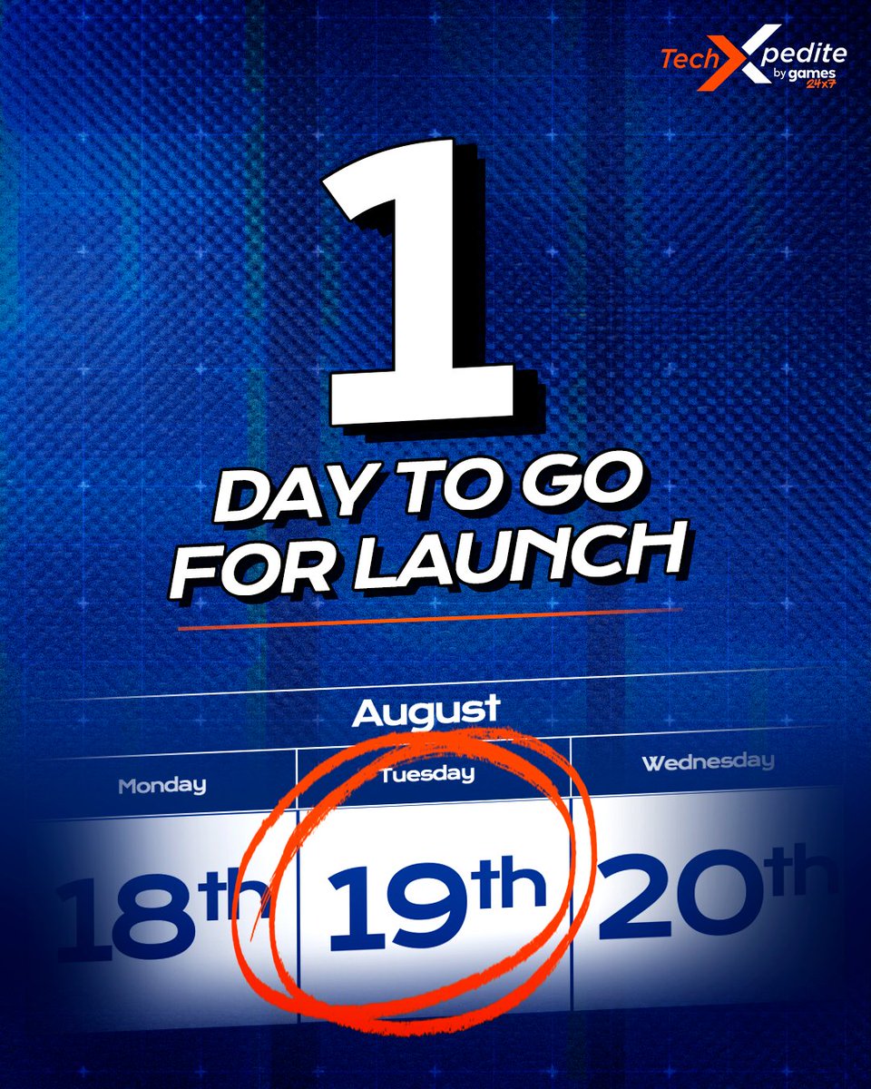 TechXpedite's tweet image. Just one day to go. ⌛
We are excited. Are you? 😃
Applications open tomorrow. Stay tuned. ✨

#TechXpedite2025 #StartupIndia #StartupGrowth #FoundersVoices #Entrepreneurs