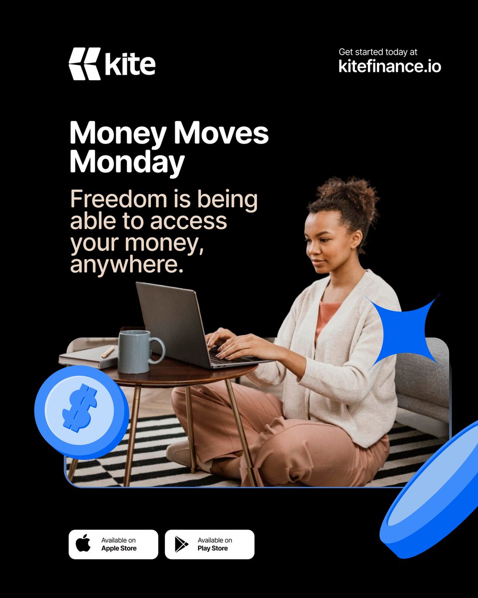 UseKitehq's tweet photo. This week, take a step closer to your freedom. 💪🏿

- Global wallets.
- Instant withdrawals.
- Stay connected in 100+ countries.

It’s all possible with Kite. Get started here: https://t.co/VMKcheBZrk 

#MoneyMovesMonday
#UseKite
#KiteFinance https://t.co/9CJu3A3Juv