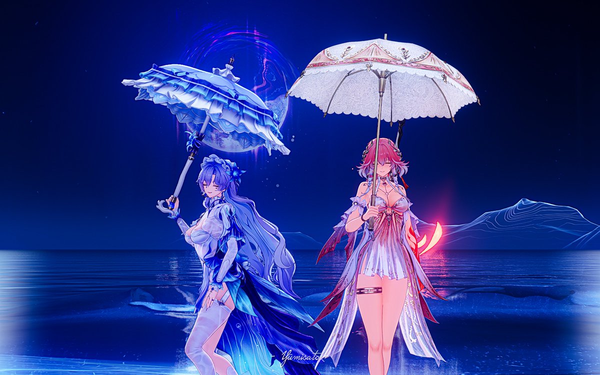 『Changtarella』   
蒼月の夢 (Aoi Rosu Waltz) 
"Blue Moon Dream"

#長離 #Changli 
#カンタレラ #Cantarella 
#鳴潮 #鳴潮写真部  
#WutheringWaves