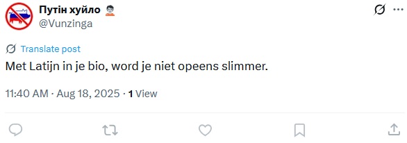 bart_mudde's tweet image. @Vunziga 
Met een anoniem account ben je eigenlijk niemand.