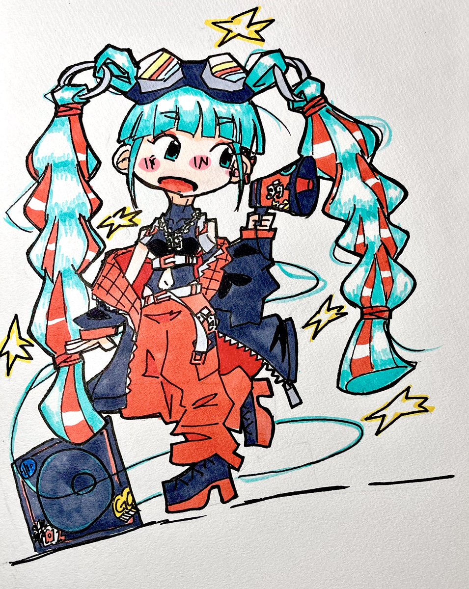 #ヒーローちゃんが見れるタグ  #マジカルミライ2023 #初音ミク #イラスト