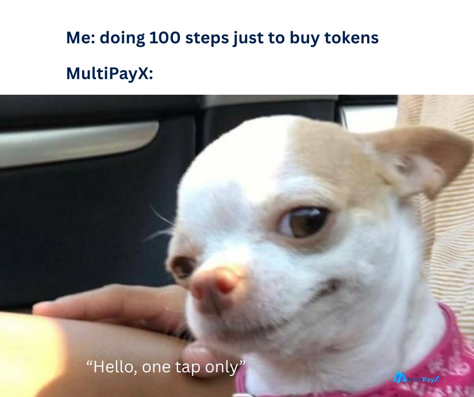 Me: overcomplicating life with 100 steps…
MultiPayX: can’t relate 😂