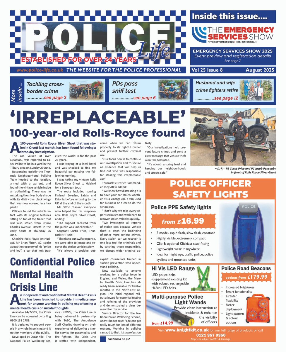 The <a href="/emergencyukshow/">The Emergency Services Show</a> is just around the corner see the event preview in the latest issue of <a href="/PoliceLifenews/">Police Life</a> here bit.ly/PoliceLife-Aug…