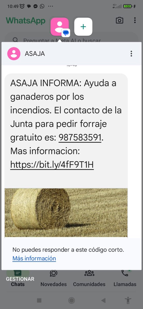 Comparte para que pueda llegar a los afectados