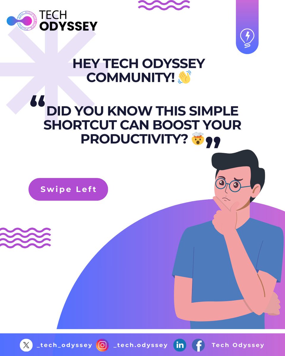 _tech_odyssey's tweet image. Hey Tech Odyssey Community! 👋 It's #TechTipMonday! 💡
Get more done in less time and take your coding skills to the next level! 🚀 Try it out and let us know what you think! 💬 Follow on all socials for more tips!
#techetechetè #AI #artificialintellegence #technews2000