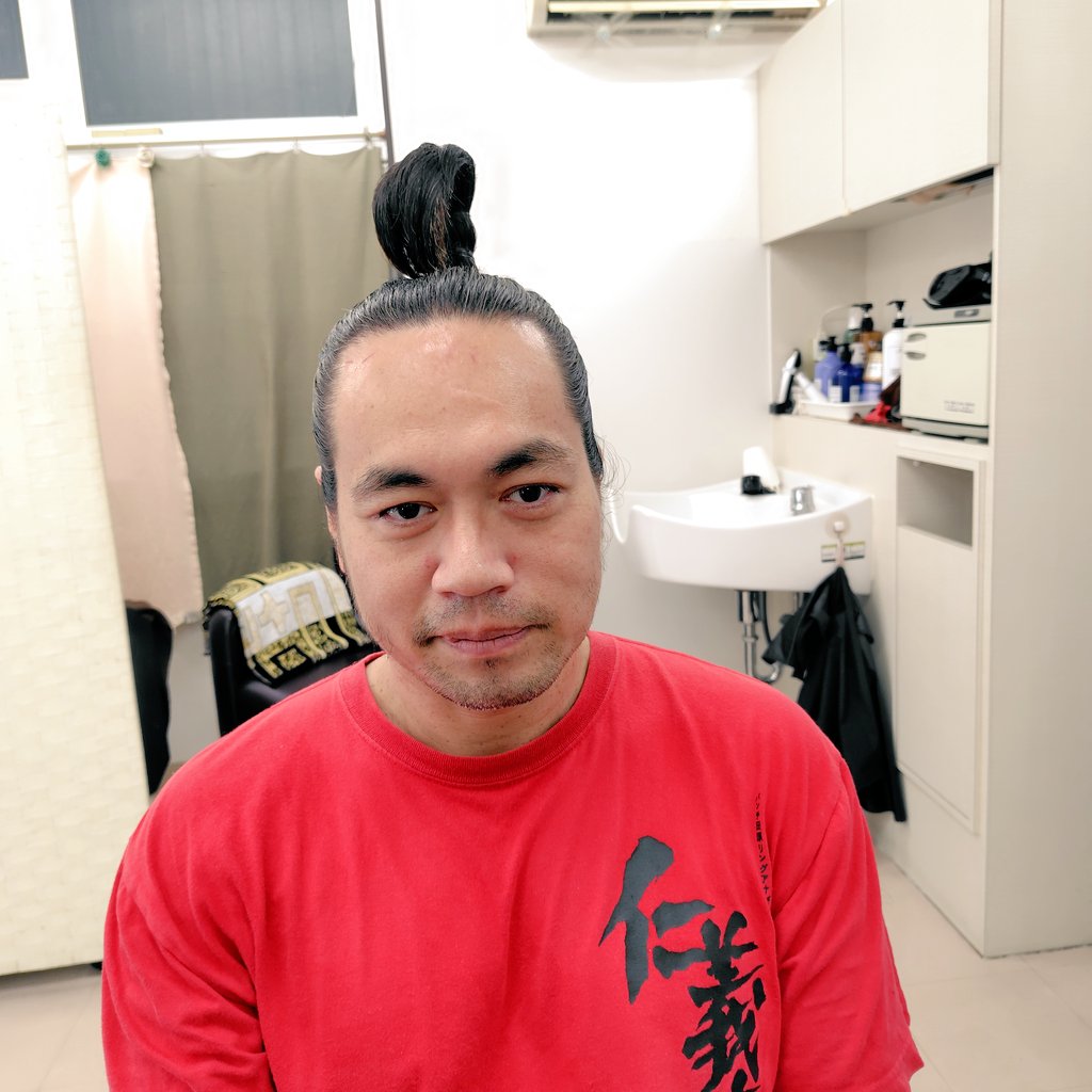 試合に行く前はこちらの様な仕上がりでした😉👍#大家慶次郎　ご来店ありがとうございました😊🙏