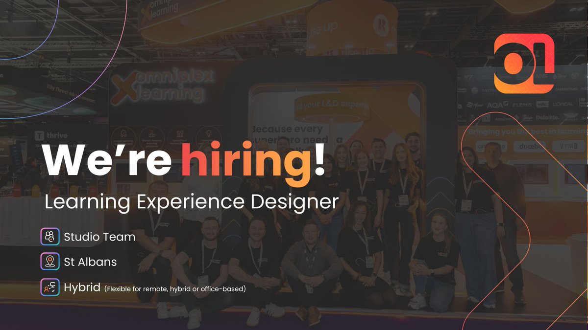 OmniplexeLearn's tweet image. 📣 Join Omniplex Learning as a Learning Experience Designer! 

You&apos;ll engage in all project stages, working with clients and our team to create impactful learning. 

👉 Apply here: buff.ly/nDkScYF #LearningDesign #Hiring #OmniplexLearning