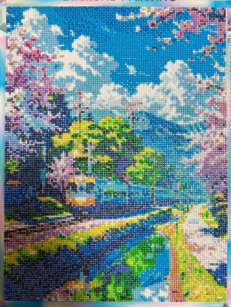 ss_DA_log's tweet image. 💎30×40
フルフェタリーダスト
快晴と電車の風景が刺さって購入
夏中に絶対完成させようと思ってました
みちみちで楽しかった🙂‍↕️🫶

 #ダイヤモンドアート