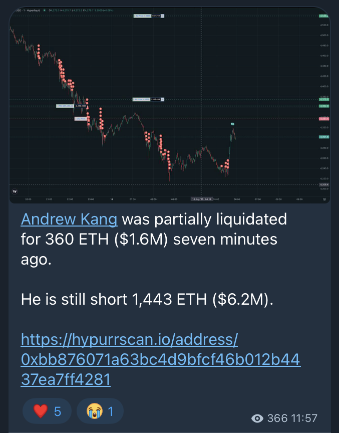 0xEvoy's tweet photo. @Rewkang bro, you're the one getting liquidated https://t.co/udaxYTSOSM