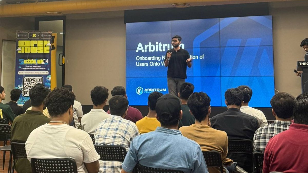 Kunal.xyz (@jhakunal445) on Twitter photo I joined yesterday <a href="/arbitrum_india/">Arbitrum India</a> Open House event in Delhi, and it was truly one of the best experiences for me.
Some of the best developers were present, and I got to learn so much from them. A special thanks to our host <a href="/aditichoprax/">Aditi | Arbitrum</a> , one of the best teachers for all of I joined yesterday <a href="/arbitrum_india/">Arbitrum India</a> Open House event in Delhi, and it was truly one of the best experiences for me.
Some of the best developers were present, and I got to learn so much from them. A special thanks to our host <a href="/aditichoprax/">Aditi | Arbitrum</a> , one of the best teachers for all of