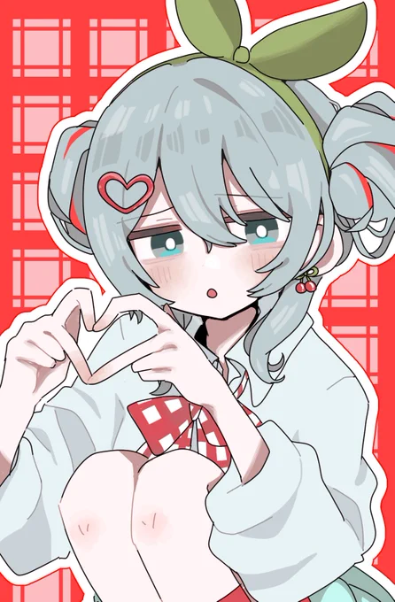 イラストのショート載せたからみてね〜(ᐡ ⸝⸝- ̫ -ᐡ)ノ" チェリーポップ ミクちゃん 描いてみた より