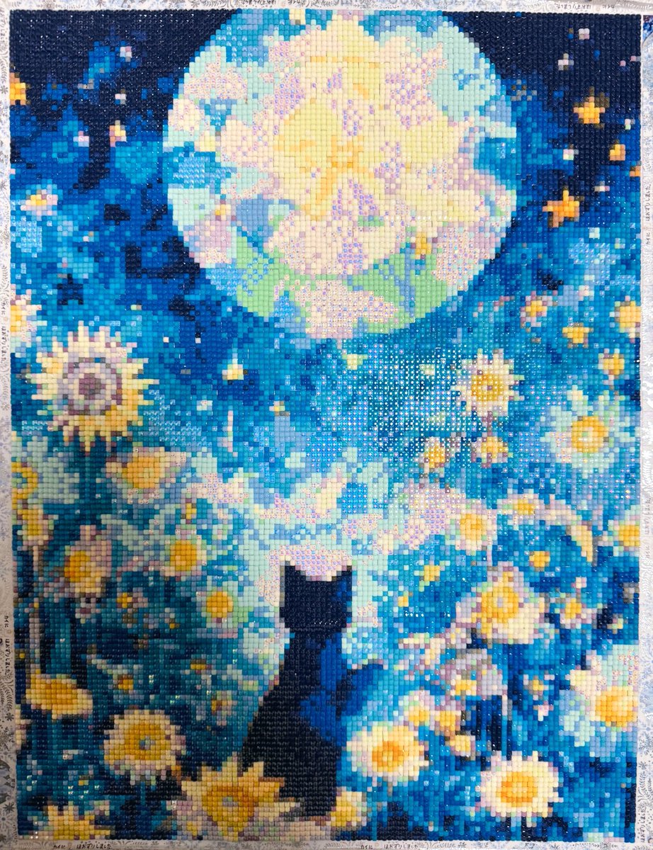 ss_DA_log's tweet image. 💎30×40
3色オーロラービーズ入り
猫ちゃんと向日葵で夏っぽくてキラキラで楽しかった🌻

 #ダイヤモンドアート