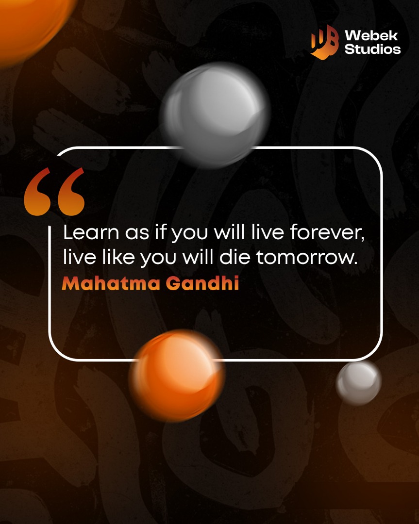 WebekStudios_NG's tweet photo. It’s one thing to keep learning, it’s another to actually live.

Grow your mind, but don’t forget to live fully today✨

#webekstudios #mondaymotivation #creativeinspiration https://t.co/UUgKwz15kC