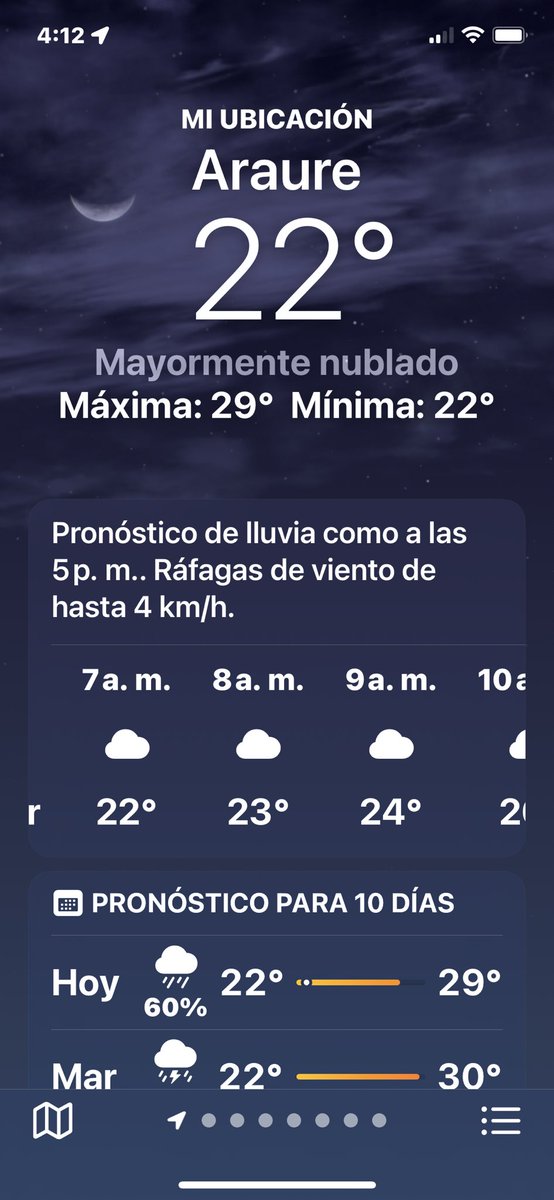 PortuguesaTV's tweet photo. #Ago18 La App del clima pronostica para la zona de #Acarigua #Araure https://t.co/xmsmhvsEOr