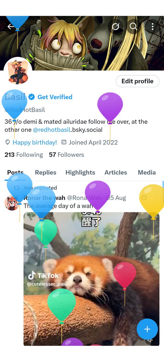 RedHotBasil's tweet image. Balloon day~