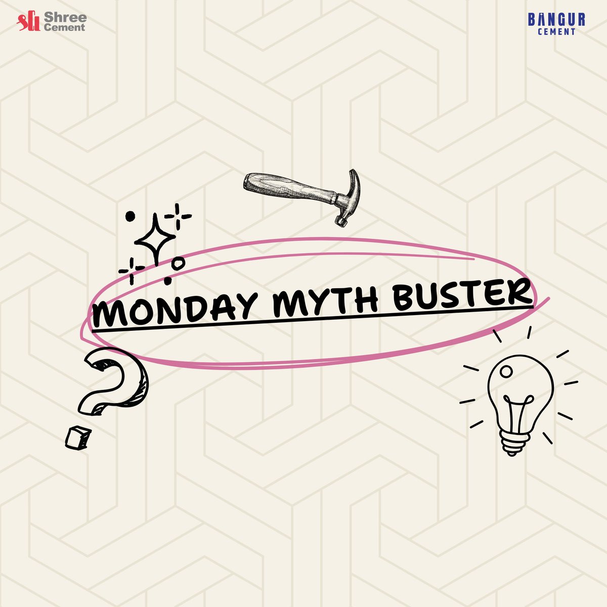 shreecementltd's tweet photo. Concrete facts, not concrete myths! #MondayMythBusting is here to dispel popular as well as lesser-known misconceptions about application processes and set the record straight.
Can GFRP bars really compete with steel? It's time to dive into some solid facts!
#ShreeCement #BangurCement #BuildSmart