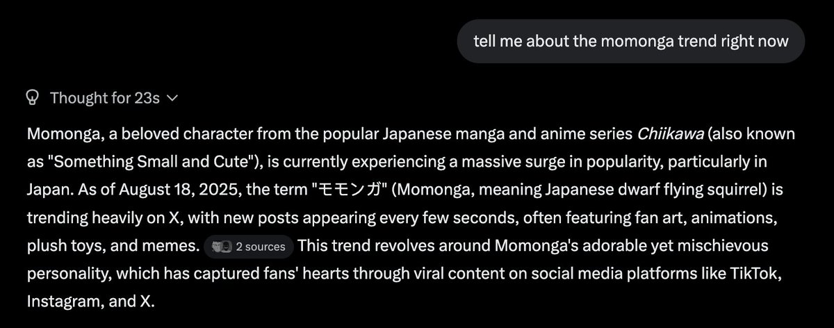 Grok knows $momonga

why don't you?

Ew5j8KQTDKZAuk2bQGVkDuPx3SDdQa7feM35hn6Gpump
