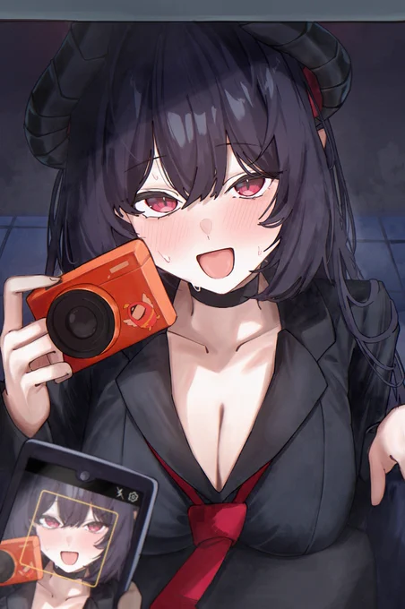 撮られるのは慣れてなさそう #ブルアカ
