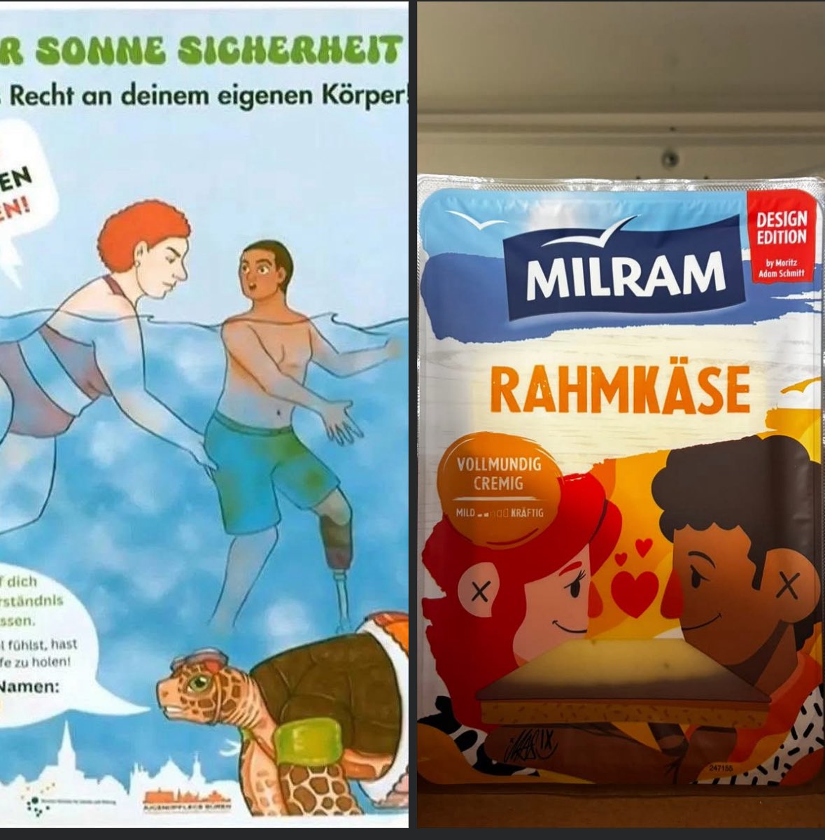 Die Rothaarige und der PoC mit dem Holzbein aus dem Schwimmbad sind jetzt ein Paar. ❤️
Ich freu mich für die beiden.
#milram